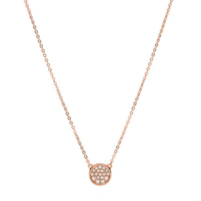 Rose Gold-Tone Stainless Steel Necklace