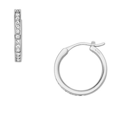 MJTrends: Earring Hoop: Stainless Steel Silver