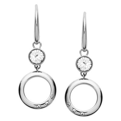 Fossil Stainless Steel Charms For Bracelets & Necklaces - Turquoise & Rose Gold Tone, 11mm Charm For Layering