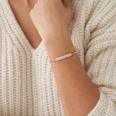 Bracelet Fossil Bijoux JF02905791 - DISQUE NACRÉ DORÉ ROSE Ajustable 16,5  cm Femme sur Bijourama, référence des bijoux Femme en ligne