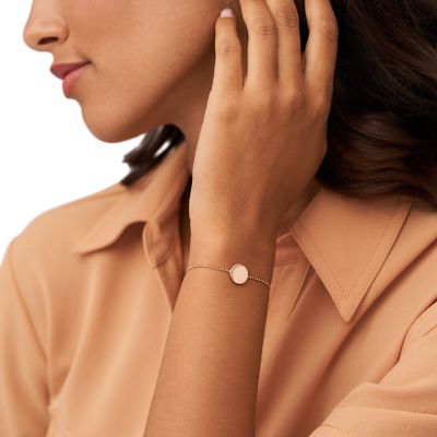 Damen Armband Disc Rose Gold-Tone Bracelet