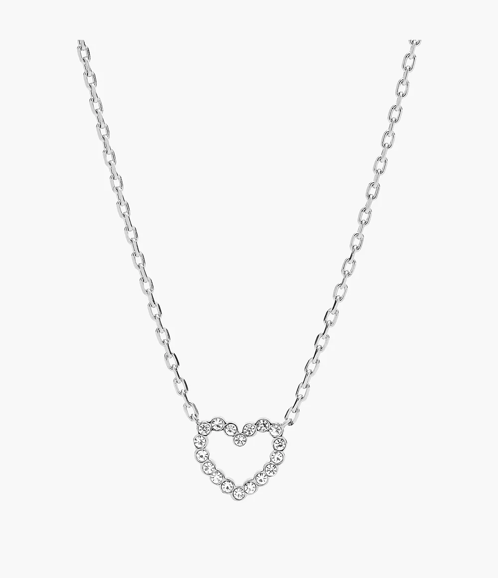 Fossil Damen Damen Halskette Open Heart Necklace