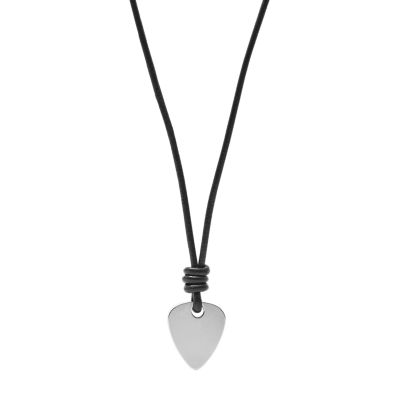 Collier de médiator de guitare noire perturbé -  France