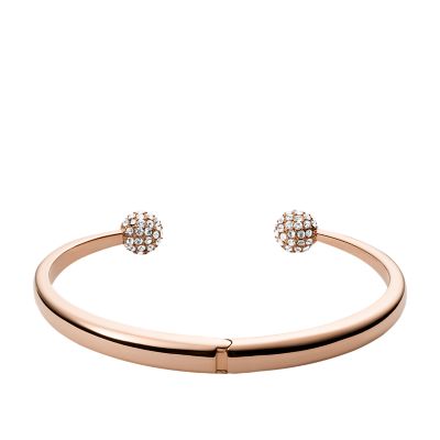 Fossil Bracelet Pour Femmes , 21.6 Cm Bracelet En Acier Inoxydable Or Rose,  JOF00154791 : : Mode