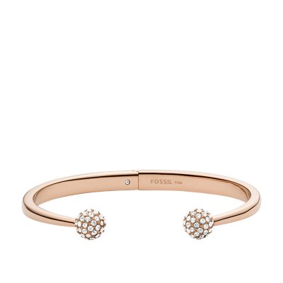 Stamped Sterling Silver Rose Gold-Toned Supple Adjustable Bracelet