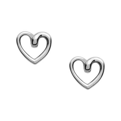 Fossil Outlet Women's Stainless Steel Stud Earrings - Silver