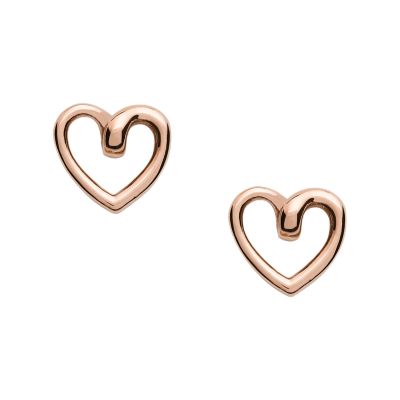 Rose Gold-Tone Stainless Steel Stud Earrings