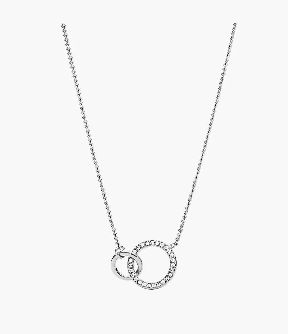 Fossil Outlet Women’s Stainless Steel Pendant Necklace - Silver-Tone