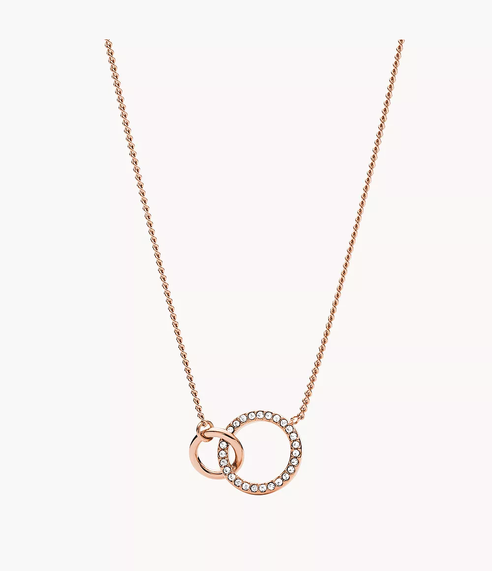 Rose Gold-Tone Stainless Steel Pendant Necklace jewelry JOF00644791
