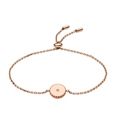 Rose-Gold-Tone Stainless Steel Chain Bracelet