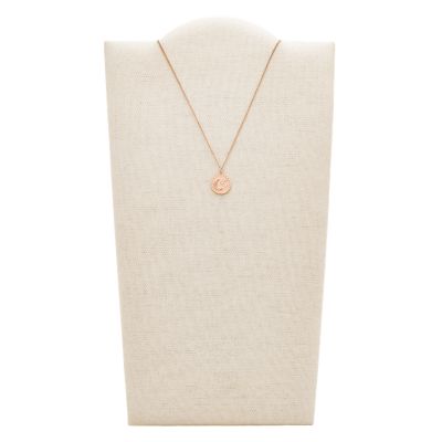 Fossil rose gold necklace discount