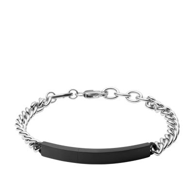 

Fossil Outlet Homme Bracelet personnalisable en acier inoxydable bicolore