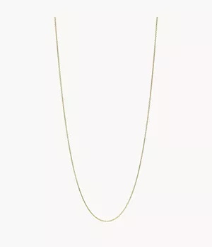 Vintage Iconic Oh So Charming Gold-Tone Stainless Steel Chain Necklace
