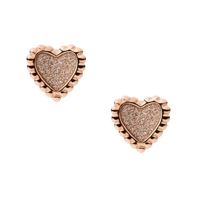 

Fossil Outlet Femmes Clous d’oreilles en acier inoxydable doré rose