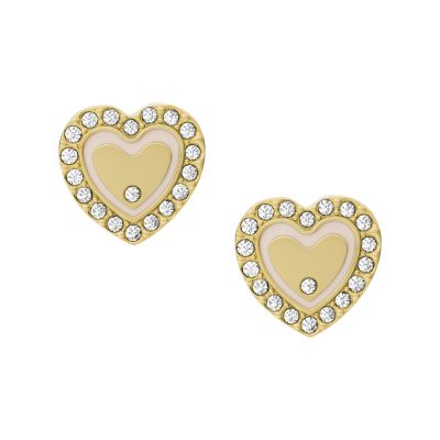 

Fossil Outlet Femmes Clous d’oreilles en acier inoxydable dorés