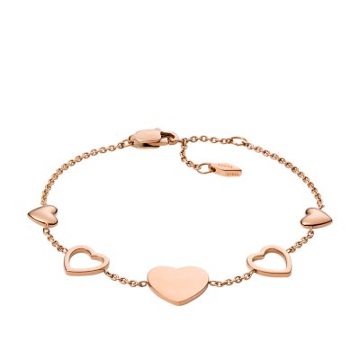 Rose Gold-Tone Stainless Steel Bracelet - JOF00590791 - Fossil