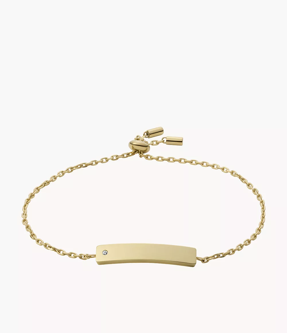 Gold-Tone Stainless Steel Chain Bracelet  JOF00819710
