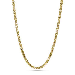 Gold-Tone Stainless Steel Chain Necklace