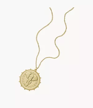 Sawyer Gold-Tone Stainless Steel Pendant Necklace