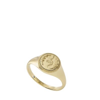 Monogram Signet Ring S00 - Fashion Jewelry