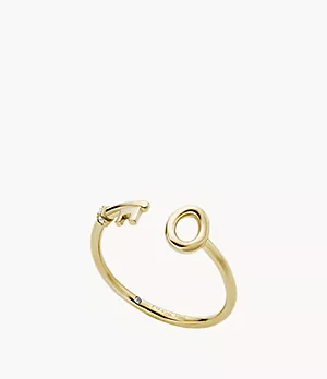 Archival Gold-Tone Stainless Steel Key Band Ring