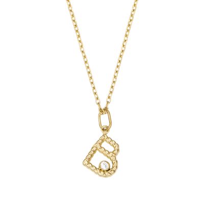 Fossil on sale initial necklace