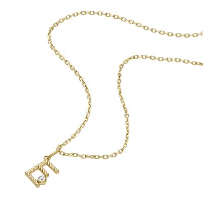 Fossil on sale initial necklace