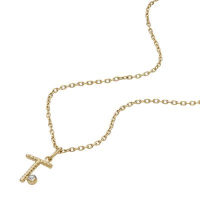 Monogram Chain Necklace S00 - Fashion Jewelry