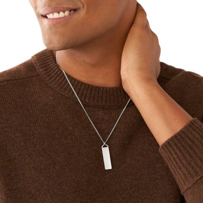 Elliott Stainless Steel Bar Necklace