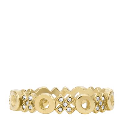 

Fossil Outlet Femmes Bague en acier inoxydable doré