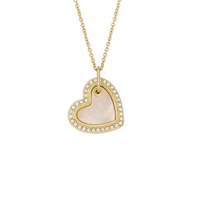 

Fossil Outlet Femmes Collier pendentif Merritt en nacre rose
