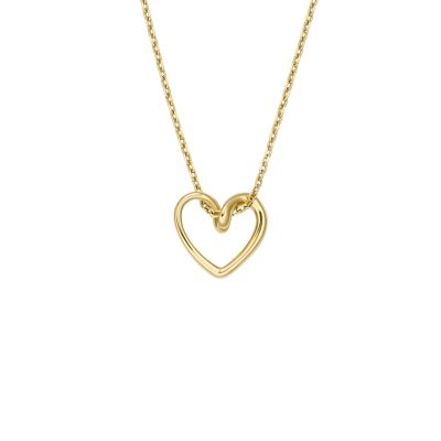 Gold-Tone Stainless Steel Pendant Necklace
