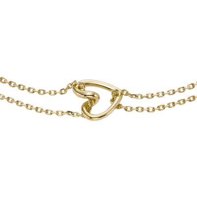 Gold bracelet, dainty gold tone stainless steel chain bracelet, waterp –  Shani & Adi Jewelry