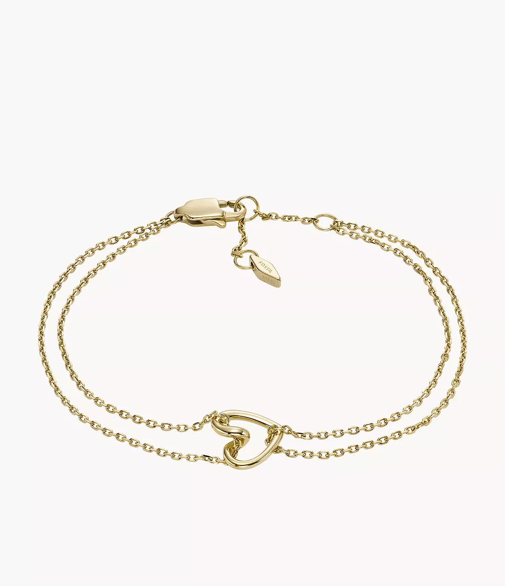 Gold-Tone Stainless Steel Chain Bracelet  JOF00929710
