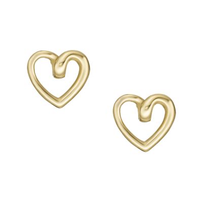 Gold-Tone Stainless Steel Stud Earrings