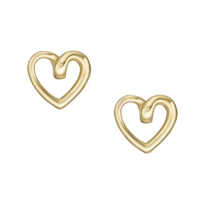 Gold-Tone Stainless Steel Stud Earrings - JOF00930710 - Fossil