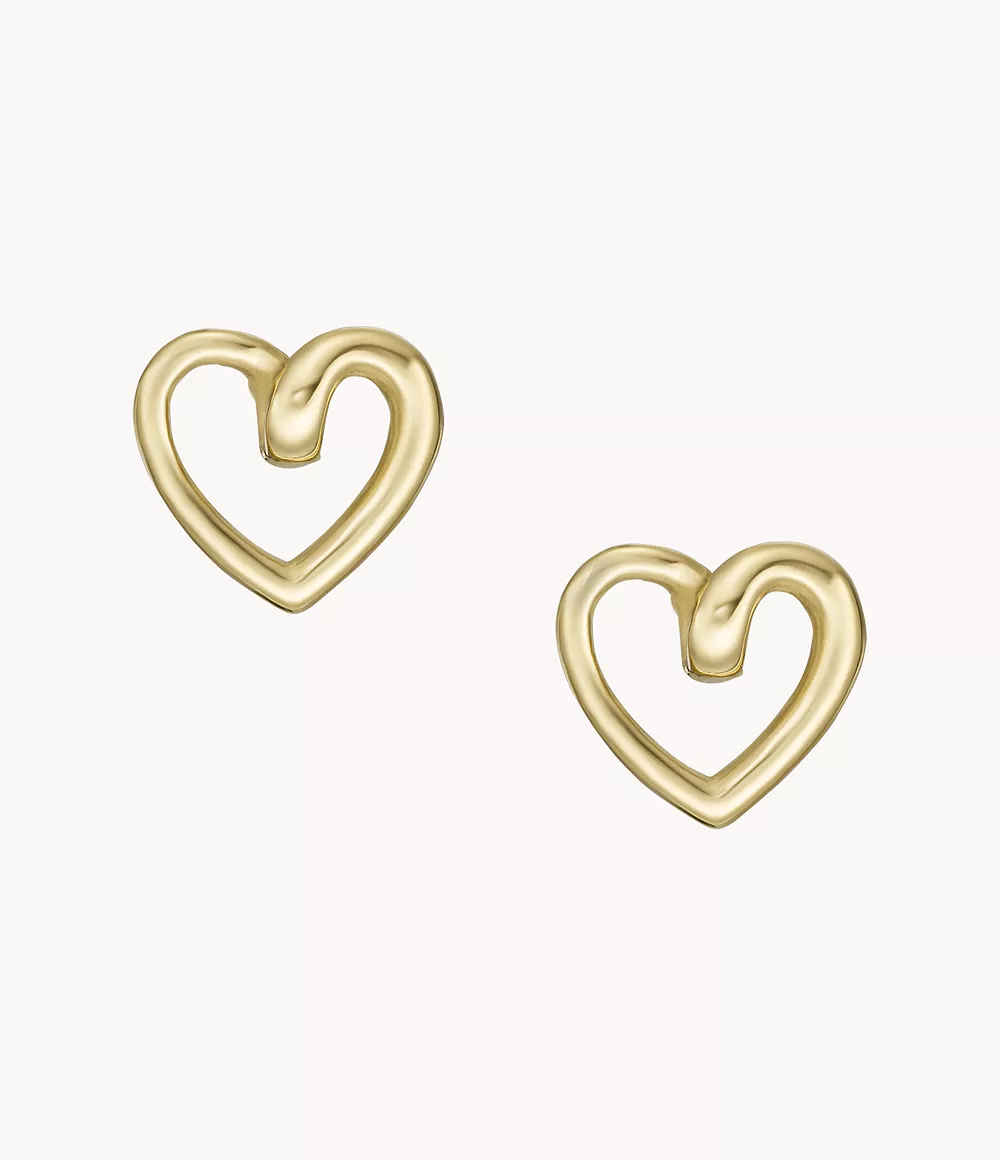 Image of Gold-Tone Stainless Steel Stud Earrings