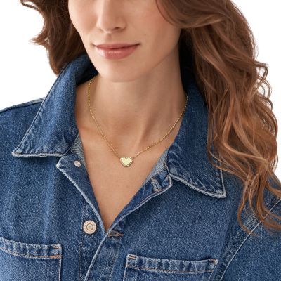 Kette Elliott Anhänger Edelstahl goldfarben