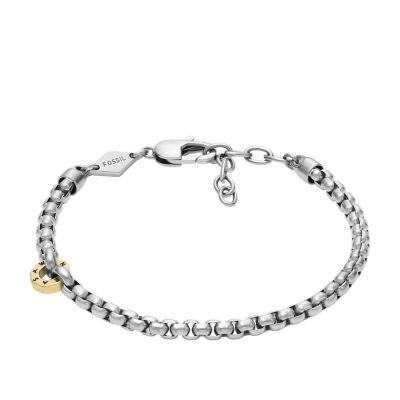 Sawyer Two-Tone Stainless Steel Chain Bracelet