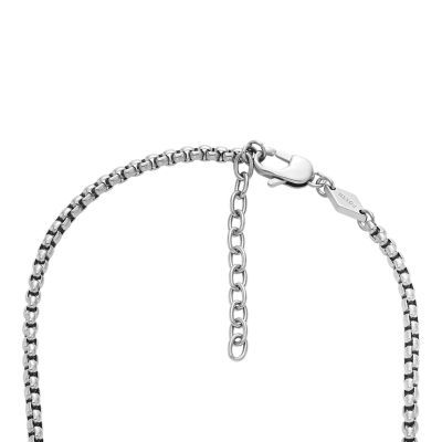 Sawyer Steel Chain - JOF00946998 Fossil Two-Tone Necklace Stainless -