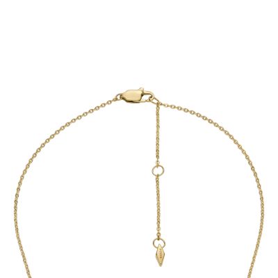 Gold-Tone Stainless Steel Pendant Necklace