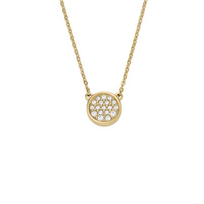 Hazel Gold-Tone Stainless Steel Pendant Necklace