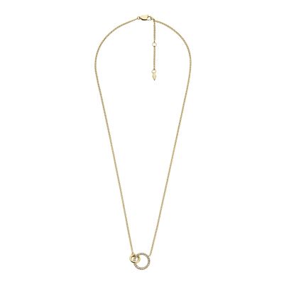 Hazel Icons Gold-Tone Stainless Steel Pendant Necklace