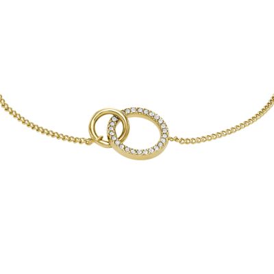 Hazel Icons Gold-Tone Stainless Steel Chain Bracelet