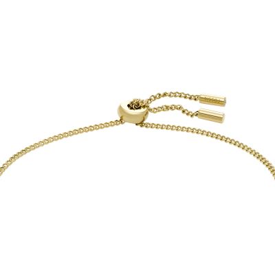 Hazel Icons Gold-Tone Stainless Steel Chain Bracelet