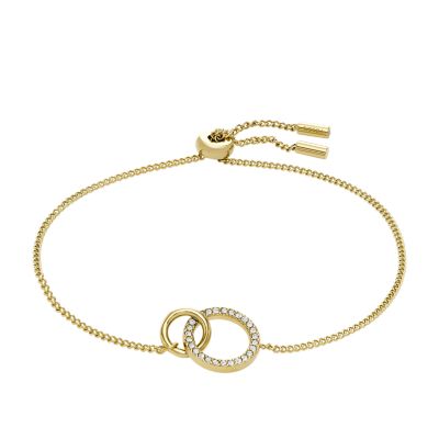 Hazel Icons Gold-Tone Stainless Steel Chain Bracelet