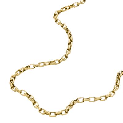 Archival Core Essentials Gold-Tone Stainless Steel Chain Necklace