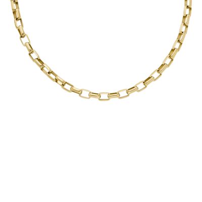 Archival Core Essentials Gold-Tone Stainless Steel Chain Necklace