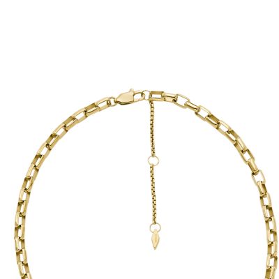 Archival Core Essentials Gold-Tone Stainless Steel Chain Necklace