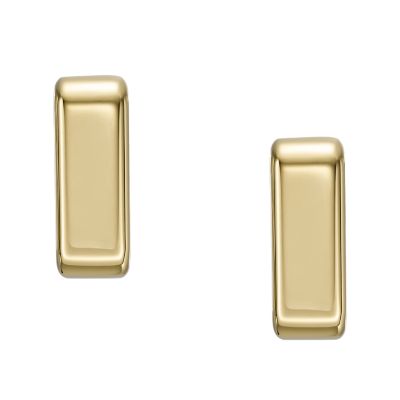 Archival Core Essentials Gold-Tone Stainless Steel Stud Earrings -  JOF00974710 - Fossil